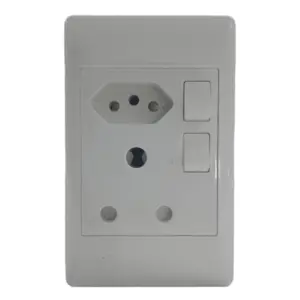 Redisson Single Socket + Euro Socket | 50x100mm, White