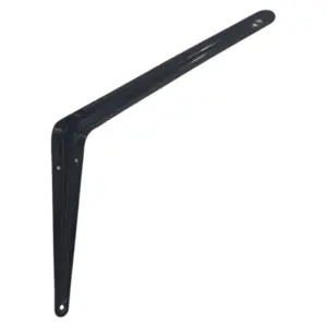 Samson Plain Steel Shelf Bracket | Black, 200mm x 250mm