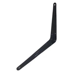 Samson Plain Steel Shelf Bracket | Black, 200mm x 250mm