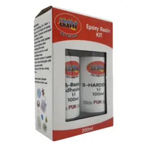Crazy Crafts 2 Part Epoxy Casting Resin | Clear, 200ml