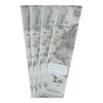 File Spine Sticker | World Map, 4pc