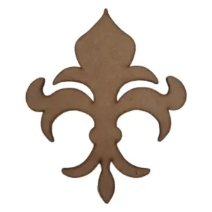 Plain Supawood Fleur De Lis | 12x14.5x0.3cm
