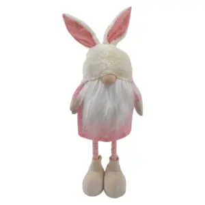 Standing Bunny Gnome with Adjustable Legs _ Pink_ 60cm_1040_3