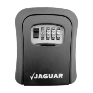 Key Box with 4 Combination Lock, Steel | Black | Large