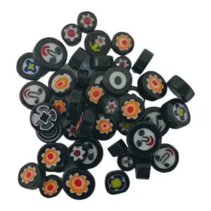 Millefiori Mosaic Glass | Black Mixed | 50g