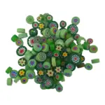 Millefiori Mosaic Glass | Green Mixed | 100g