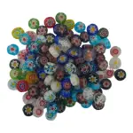 Millefiori Mosaic Glass | Jewellery beads | 125 pieces