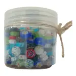 Millefiori Mosaic Glass | Jewellery beads | 250 pieces