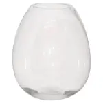 Glass Teardrop Vase | Clear, 18cm