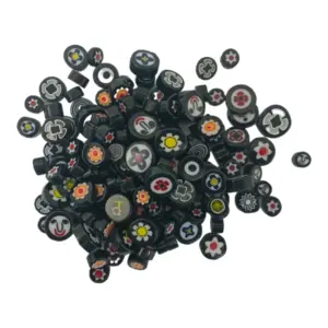 Millefiori Mosaic Glass | Black Mixed | 250g