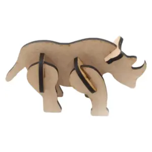 Toddler 3D Wooden Model Rhino_TT21_1