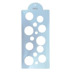 Plastic Stencil Multi-Size Circle Pattern 15 x 31cm_CH266