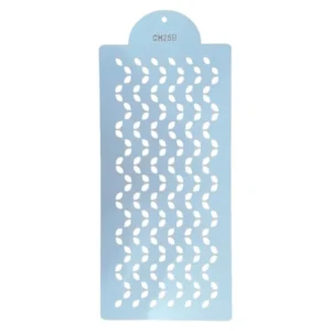 Plastic Stencil Small Leaves Pattern 15 x 31cm_CH259