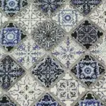 Porcelain Moroccan Mosaic Tile | Chefchaouen, 15 x 15cm