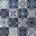 Porcelain Moroccan Mosaic Tile | Chefchaouen, 15 x 15cm
