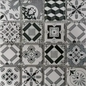 Porcelain Moroccan Mosaic Tile | Casablanca, 15 x 15cm