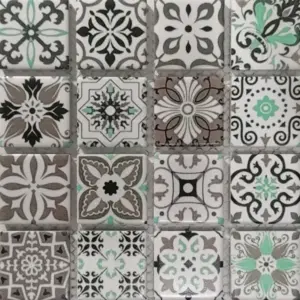 Porcelain Moroccan Mosaic Tile | Rabat | 15 x 15cm