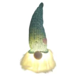 Hanging Light-Up Soft Christmas Gnome Teal Hat_CD-09C_2