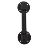 Industrial Steel Pipe Door Handle Matt Black_15132_1