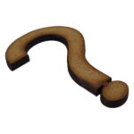 Laser Cut Wooden Question Mark Supawood 50mm_QMARK_1