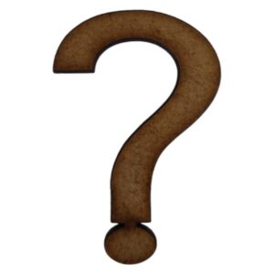 Laser Cut Wooden Question Mark Supawood 50mm_QMARK_2