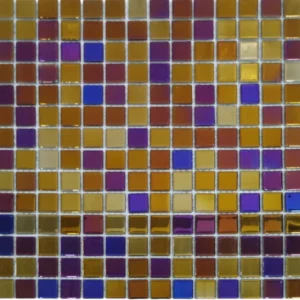 Metallic Glass Mosaic Tiles Rainbow Mix 30 x 30cm Sheet_RA-019_1