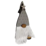 Standing Wooden Christmas Gnome Grey 11.5 x 23.5cm_SGG_2