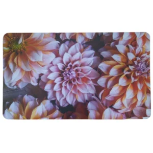 Multi-Purpose Mat Pink and Orange Flowers 43 x 73cm_VFMP117_1