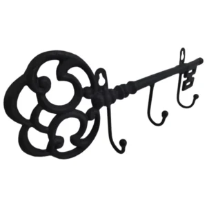 Antique Key Holder Wall Mounted Cast-Iron Black_JY10405BK_1
