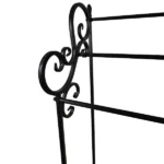 Antique Standing Towel Rack Black Steel_JY171252BK_4