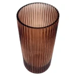 Glass-Cylinder-Vase-Striped-Brown-25cm_VASR25-22BR_1