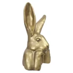 Polyresin-Thinking-Bunny-Figurine-Gold-37cm_9148SB140_3