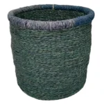 Round Coiled Grass Basket Green Large_BGL_3
