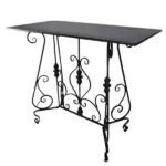 Steel Console Table Rectangular Black Steel_JY181075BK_1