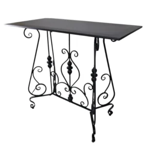 Steel Console Table Rectangular Black Steel_JY181075BK_1