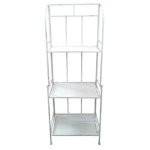 Steel Rack with 3 Shelves Antique White_JY24055AW_4