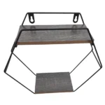 Wood-And-Metal-Wall-Shelf-2-Rack-Hexagon-30cm_HM21320_1