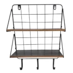 Wood-And-Metal-Wall-Shelf-2-Racks-3-Hooks-32cm_HM21340_1.