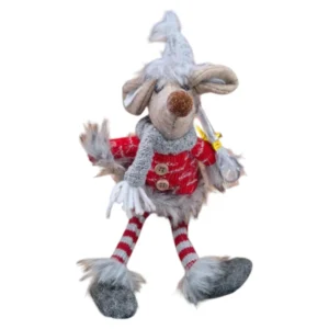 Fabric-Mouse-With-Knitted-Jersey-And-Dangling-Legs-_-28cm_NC1062