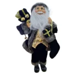 Santa-Figurine-With-Gifts-Christmas-Decoration-Black-45cm_74728