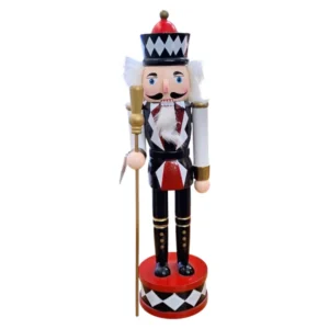 Wooden-Nutcracker-With-Hat-Black-And-White-30cm_C2403