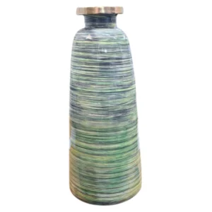 Enamel-Cylindrical-Vintage-Vase-Green-60cm_CER1137_1