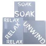 DIY Stencil Artwork No. 10 | Unwind And Soak, 6 Piece