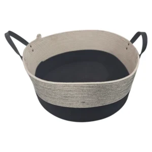 Woven-Basket-With-Leather-Handles-White-And-Black-35cm_BSK10727LW-S_1.