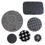 Greenie Black Food Cover Set 6 Pc