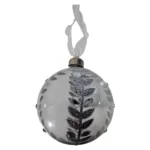 Plastic-Bauble-With-Decorations-Silver-Leaves-9cm_70311