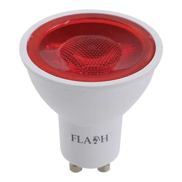 Flash GU10 LED Light Bulb 6W Red