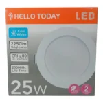 Hello Today 25W Flush LED Panel 6500K | Round