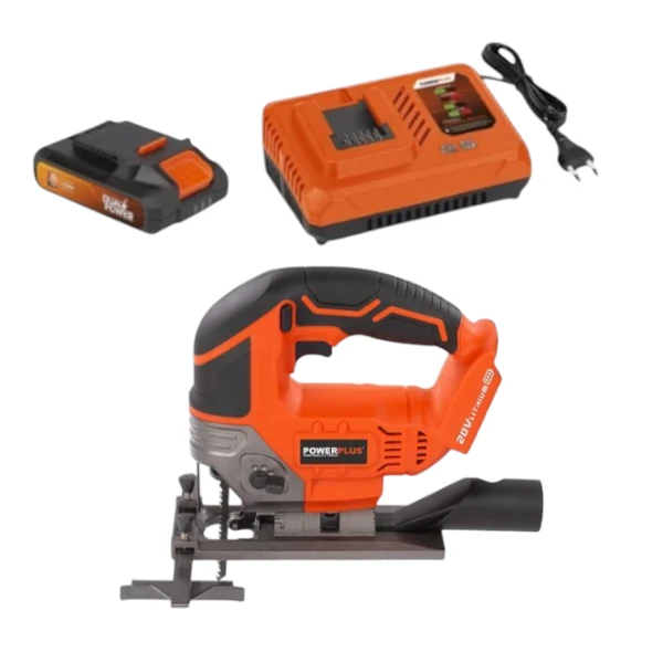 Powerplus-Jigsaw-Bundle-With-Battery-3-Piece_Mainimage_POWDP25300-BC20V.