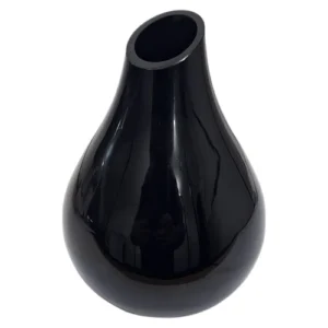 Glass-Tear-Drop-Vase-Black-18cm_BUDR17-1B